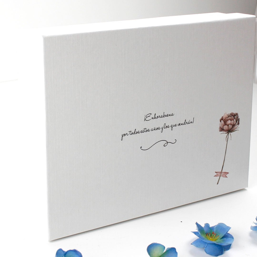 caja personalizada para placa de metacrilato 15x20