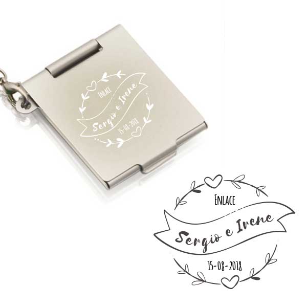espejo personalizado boda