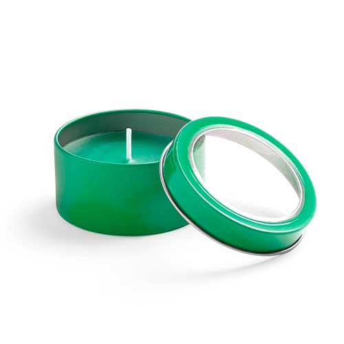 vela perfumada color verde