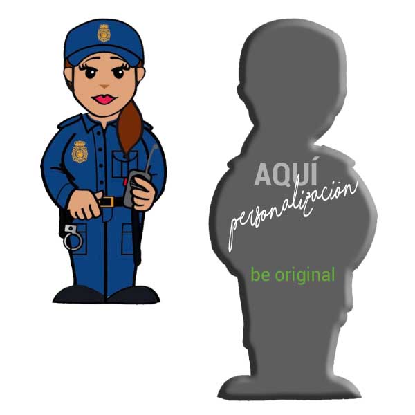 pendrive mujer policía