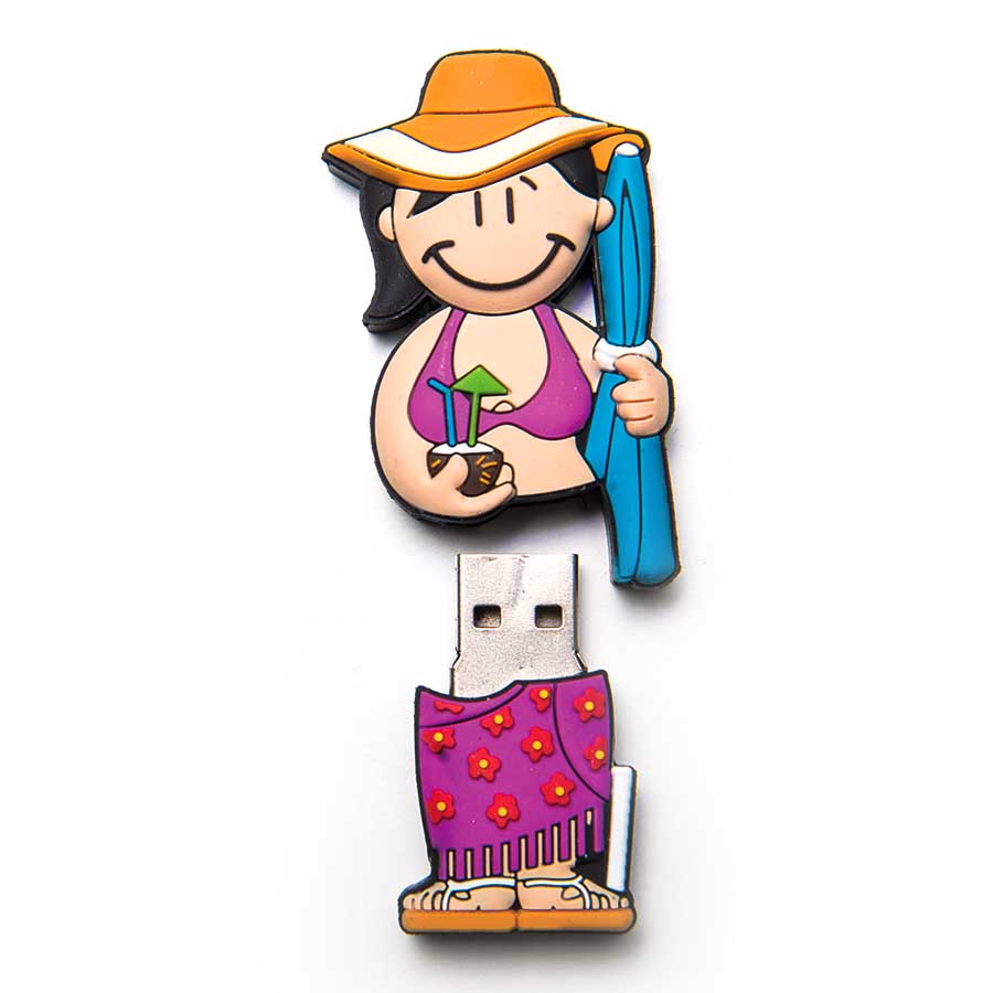 usb o pendrive chica turista