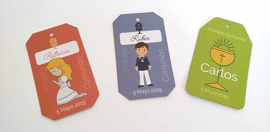 coeticartu-varias1 etiquetas troqueladas con taladro para regalos