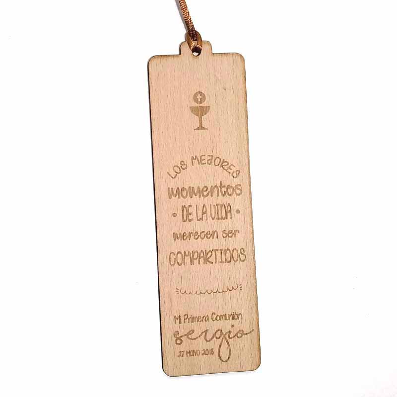 originales marcapaginas personalizados en láser