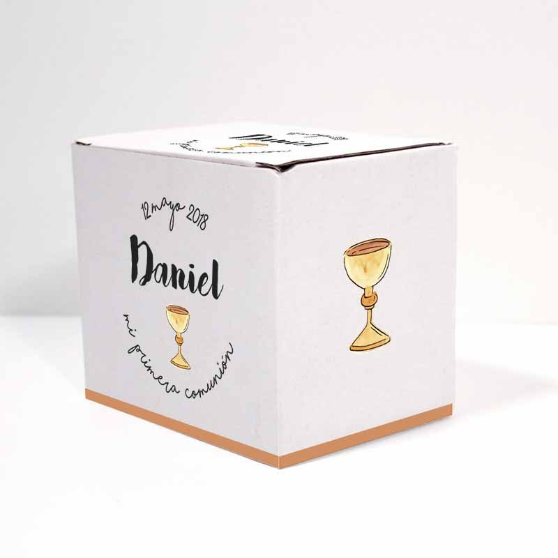 tazas personalizadas Primera Comunión baratas. regalos comunión originales varón