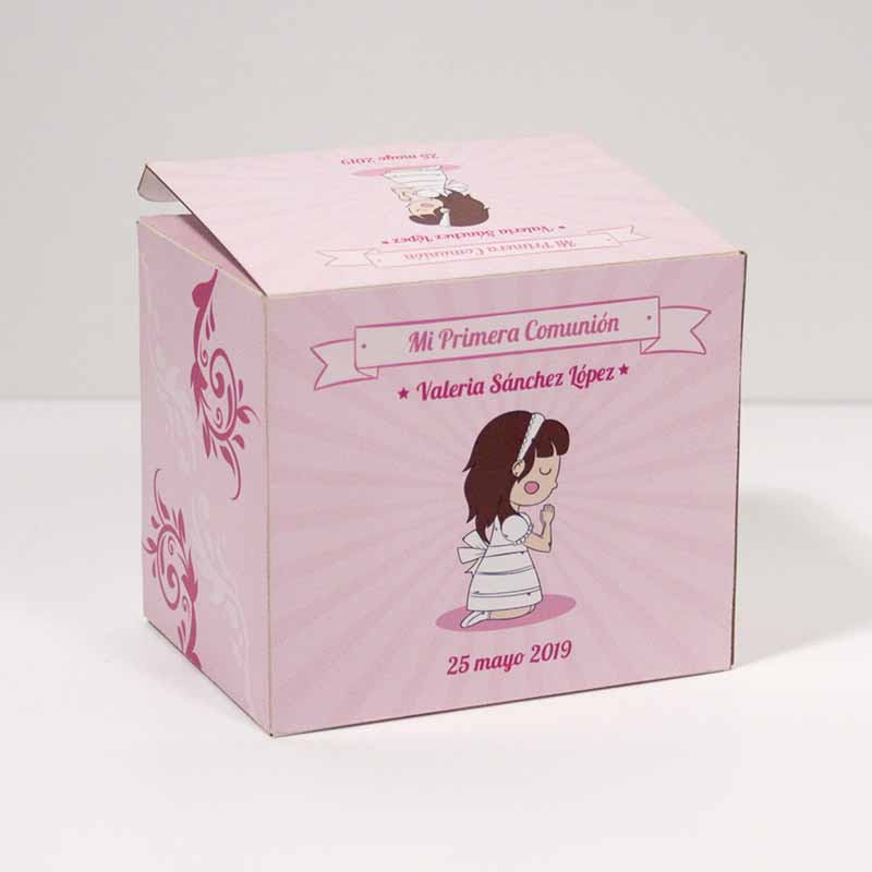 caja-19-01 presentación en cartón de regalo para comunión
