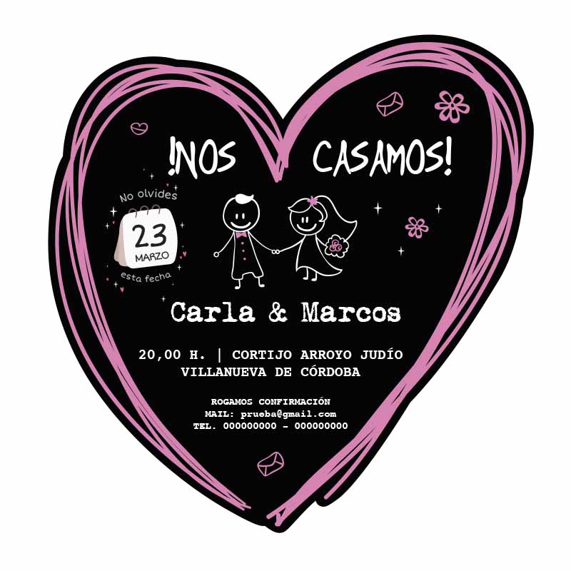 Invitación de boda Mod. 13 - Imagen 2