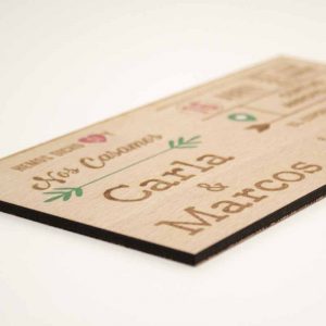 invitaciones de boda de madera