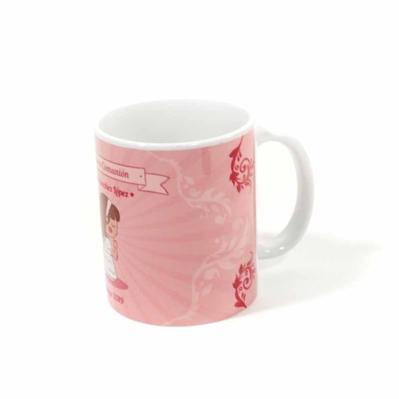 Taza para Primera Comunión Rosa pastel - Imagen 3