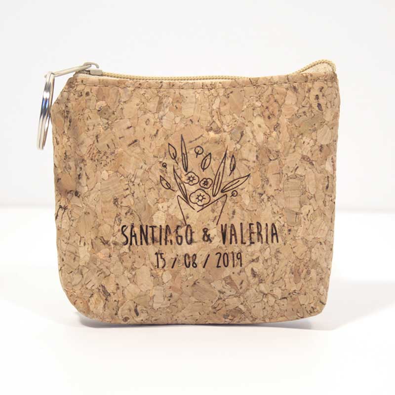 monedero corcho personalizado