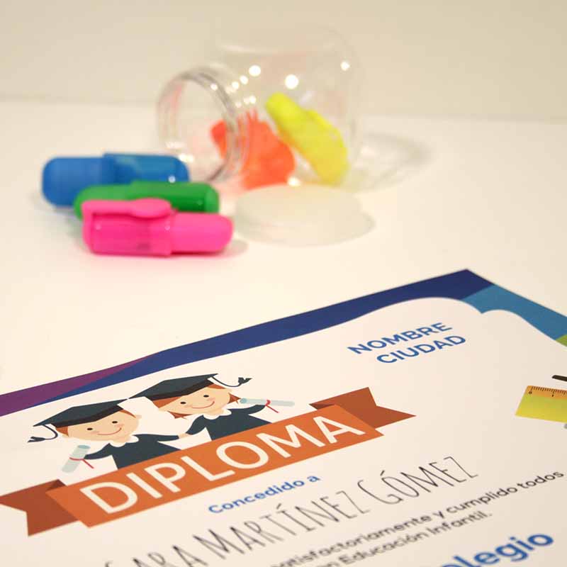 diploma de grado 01-5 detalles sobre el diploma graduación infantil