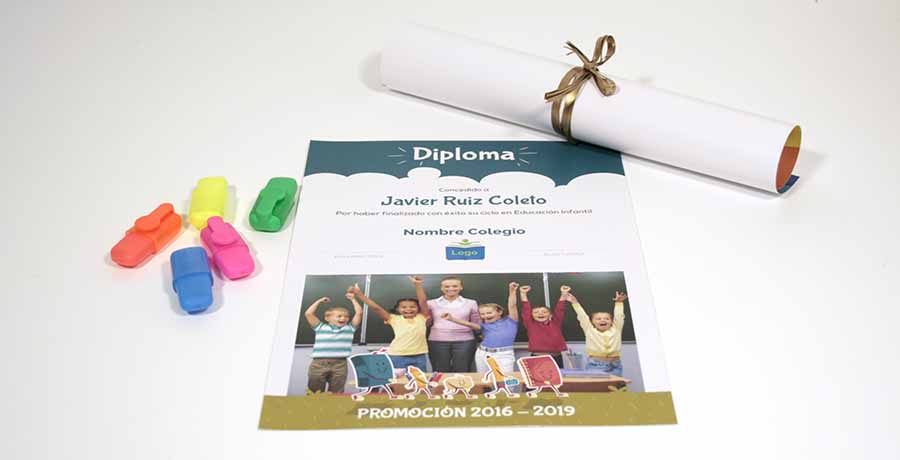 diplomas graduacion infantil con foto