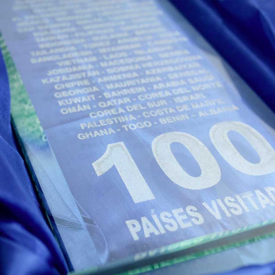 Placas de cristal personalizadas