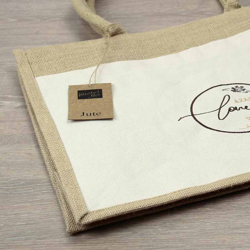 Regalos San Valentin mujer: Bolsa yute bordada - Imagen 8