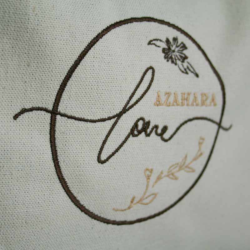 Regalos San Valentin mujer: Bolsa yute bordada - Imagen 4