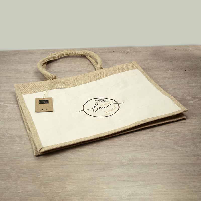 Regalos San Valentin mujer: Bolsa yute bordada - Imagen 7