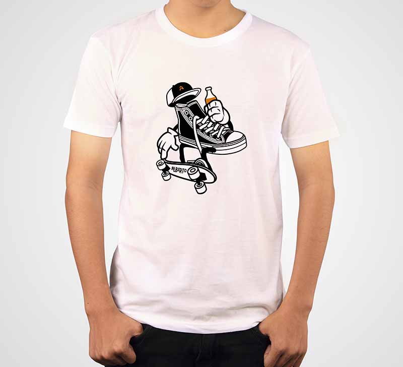Camiseta Basset Monopatín - Imagen 4