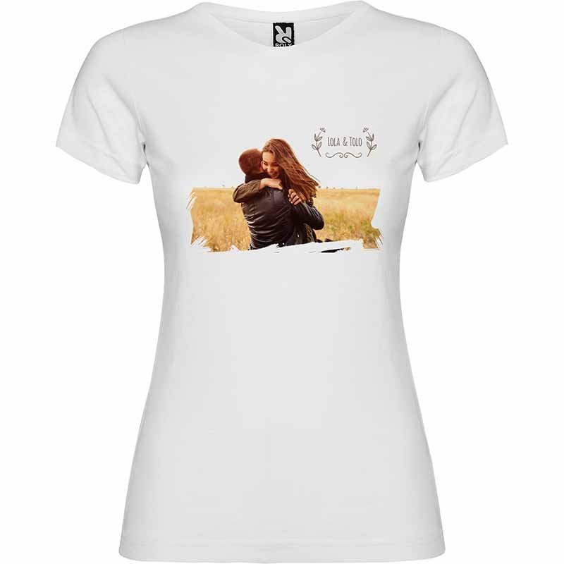 camiseta modelo dogo mujer color blanca
