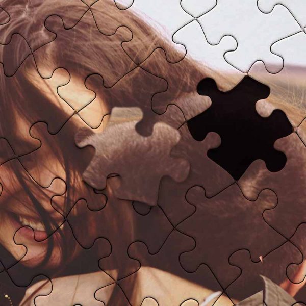 puzzle personalizado con foto y texto para regalar en san valentín, cumpleaños, navidad
