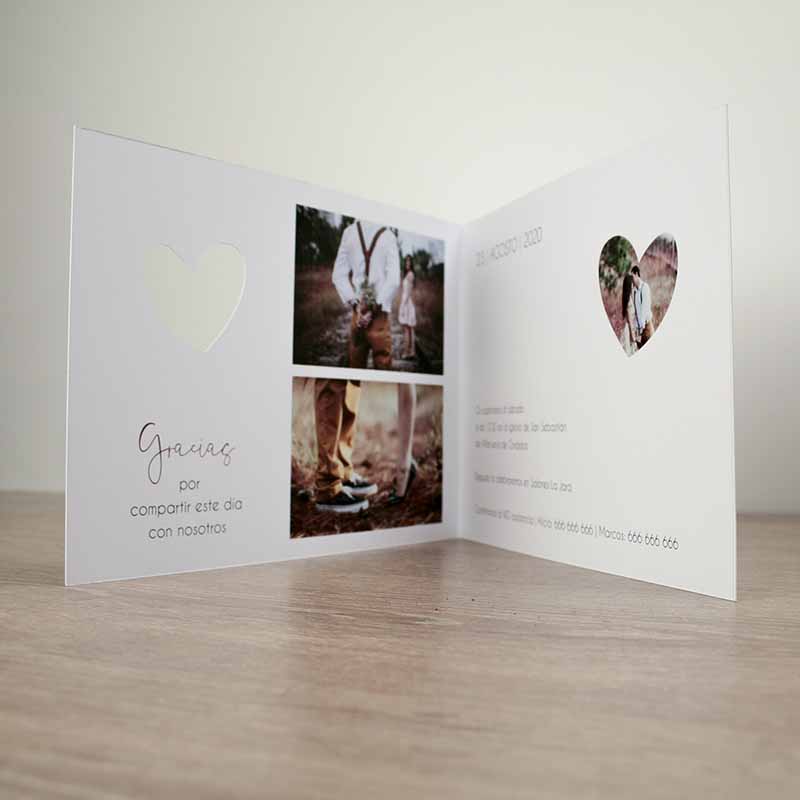 Invitación de boda Corazón - Imagen 6