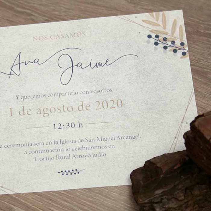invitaciones de boda 2020
