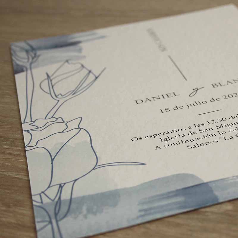 invitación boda cartulina calidad lux