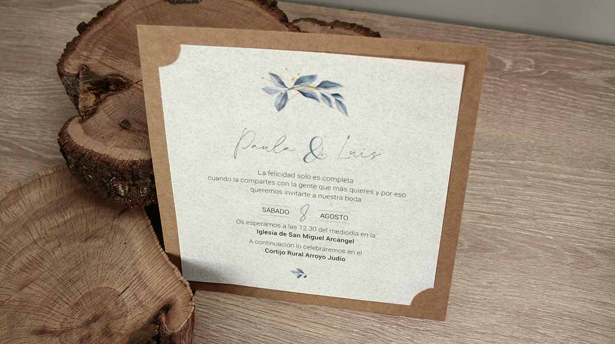 invitaciones de boda vintage