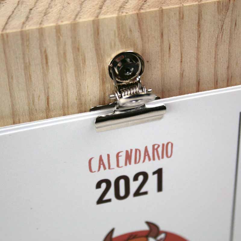 Regalo navidad familia: calendario sobre madera - Imagen 6