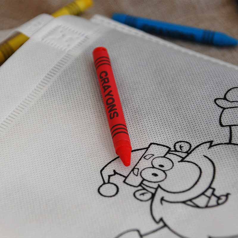 bolsas colorear. actividades infantiles navidad
