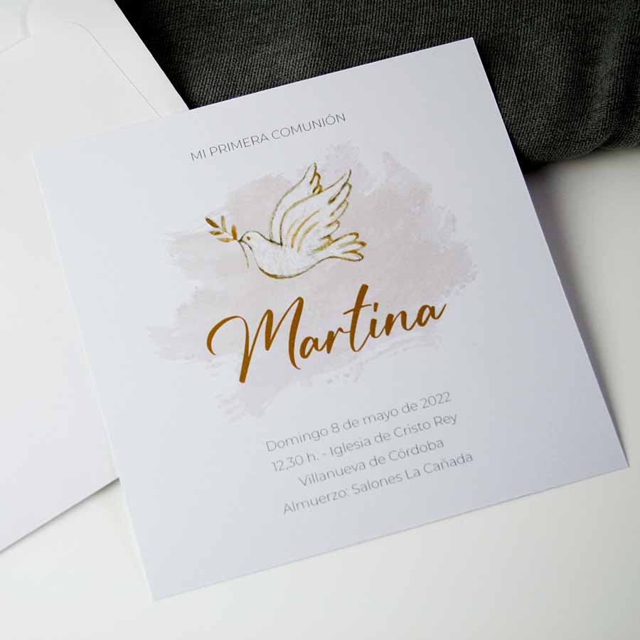invitación de comunión