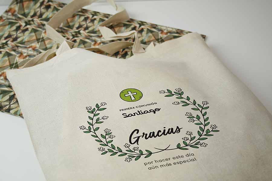 compra online bolsas de tela personalizadas para comunion