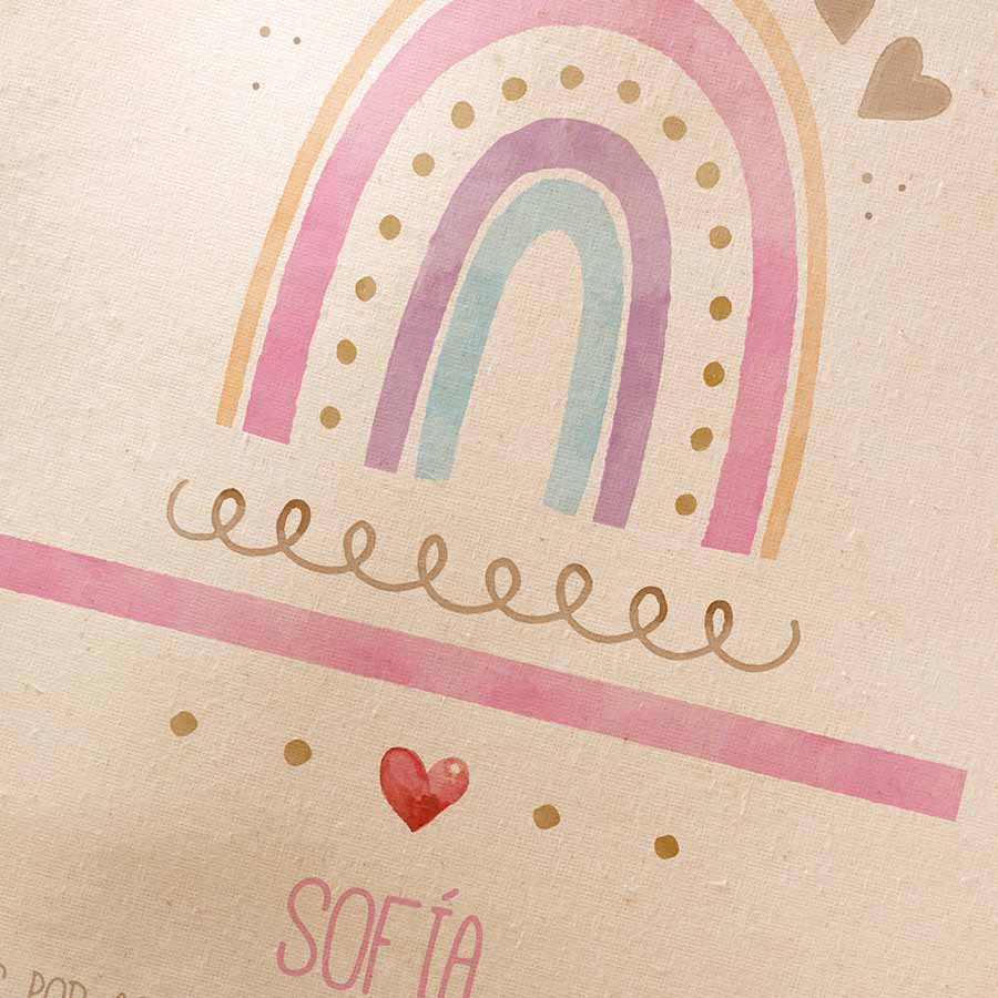 Detalles invitados bautizo: Bolsa "Arcoíris" - Imagen 2