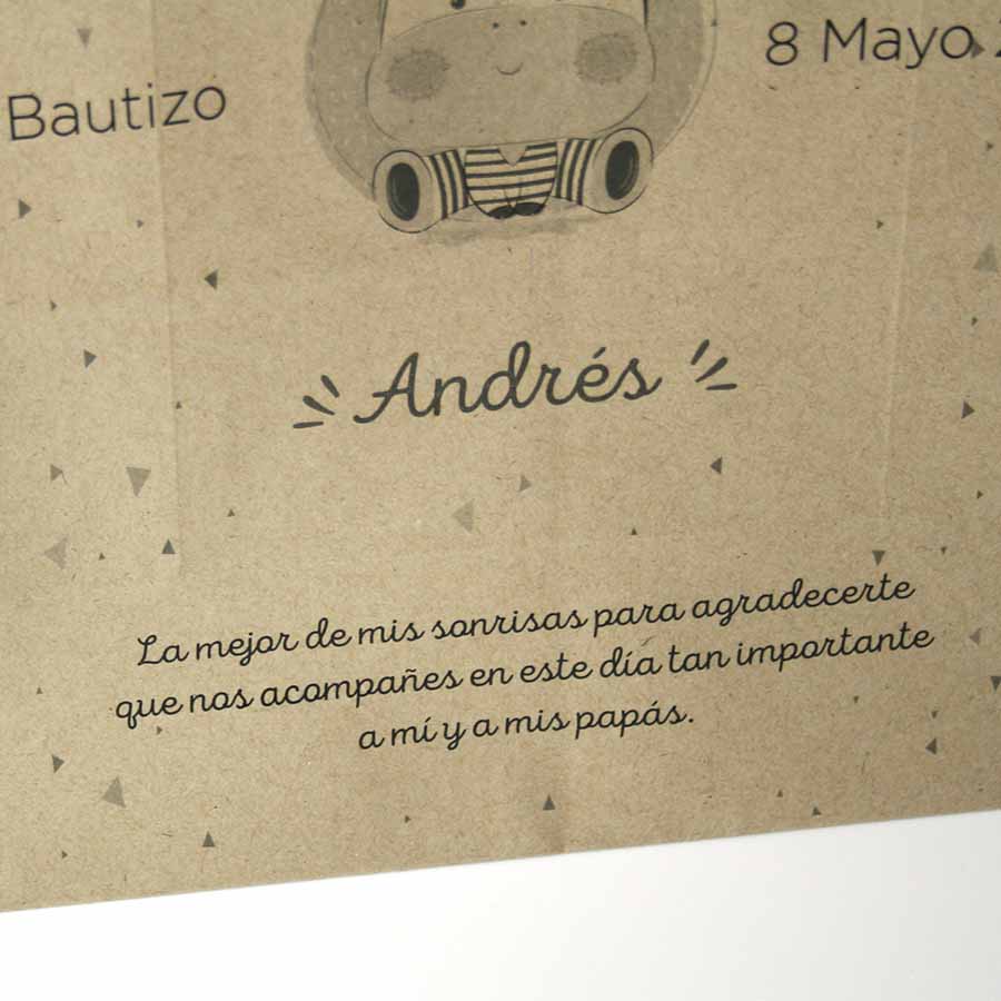 Bolsas de papel para Bautizo "Cebra" - Imagen 4