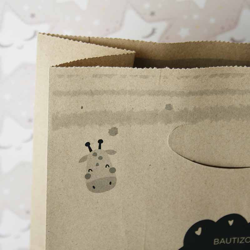 detalles asas bolsas de papel kraft