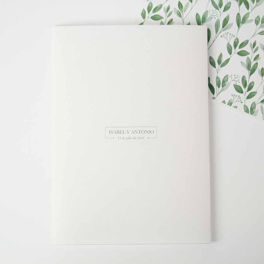 Elegante invitación de boda "Pergamino floral" - Imagen 6