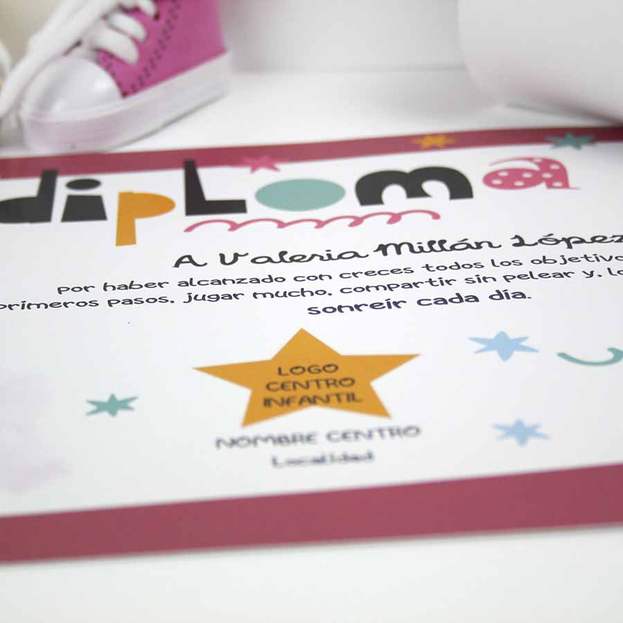 diplomas personalizados para guarderías