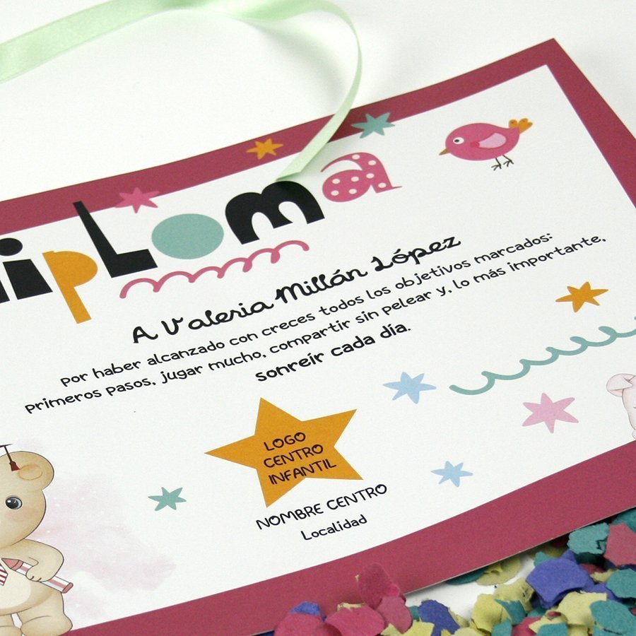 original detalles para pequeños graduados