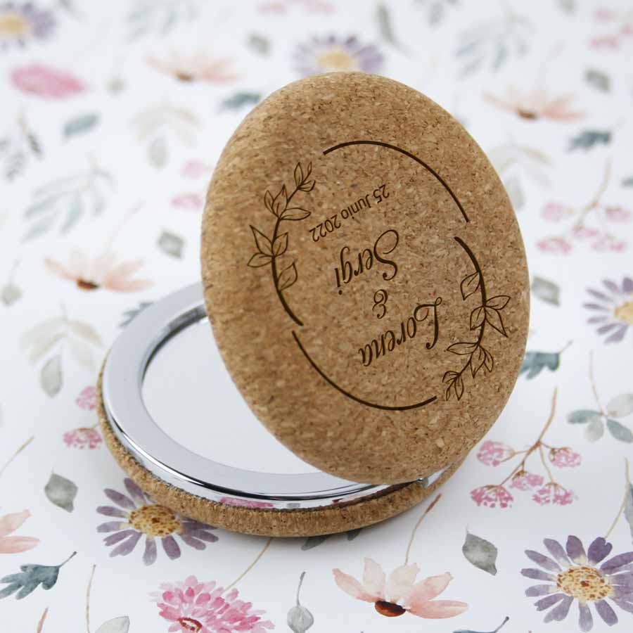 detalles de boda únicos personalizados espejos para regalar