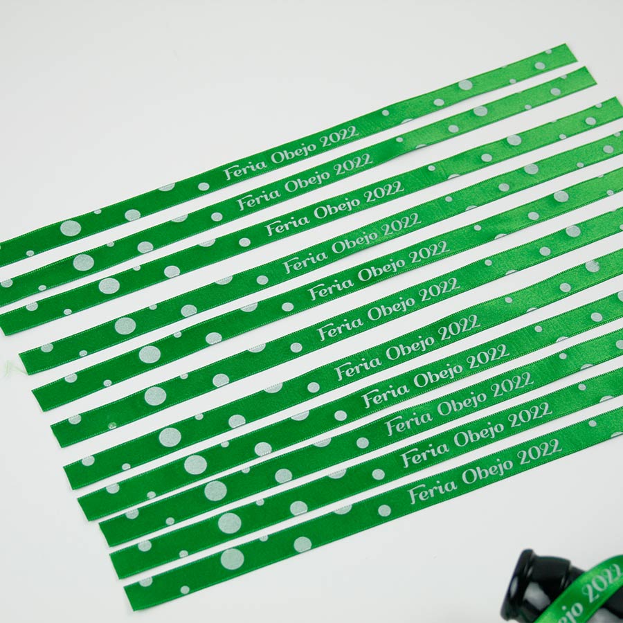 pulsera personalizada de tela para evento