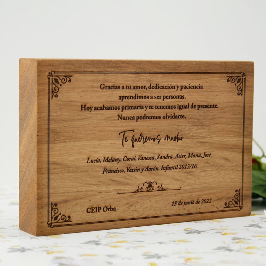 regalos-profesores-infantil regalos para las maestras tacos de madera personalizados