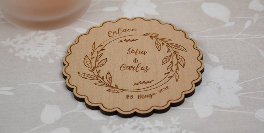 regalos-boda-originales regalos boda originales posavasos de madera