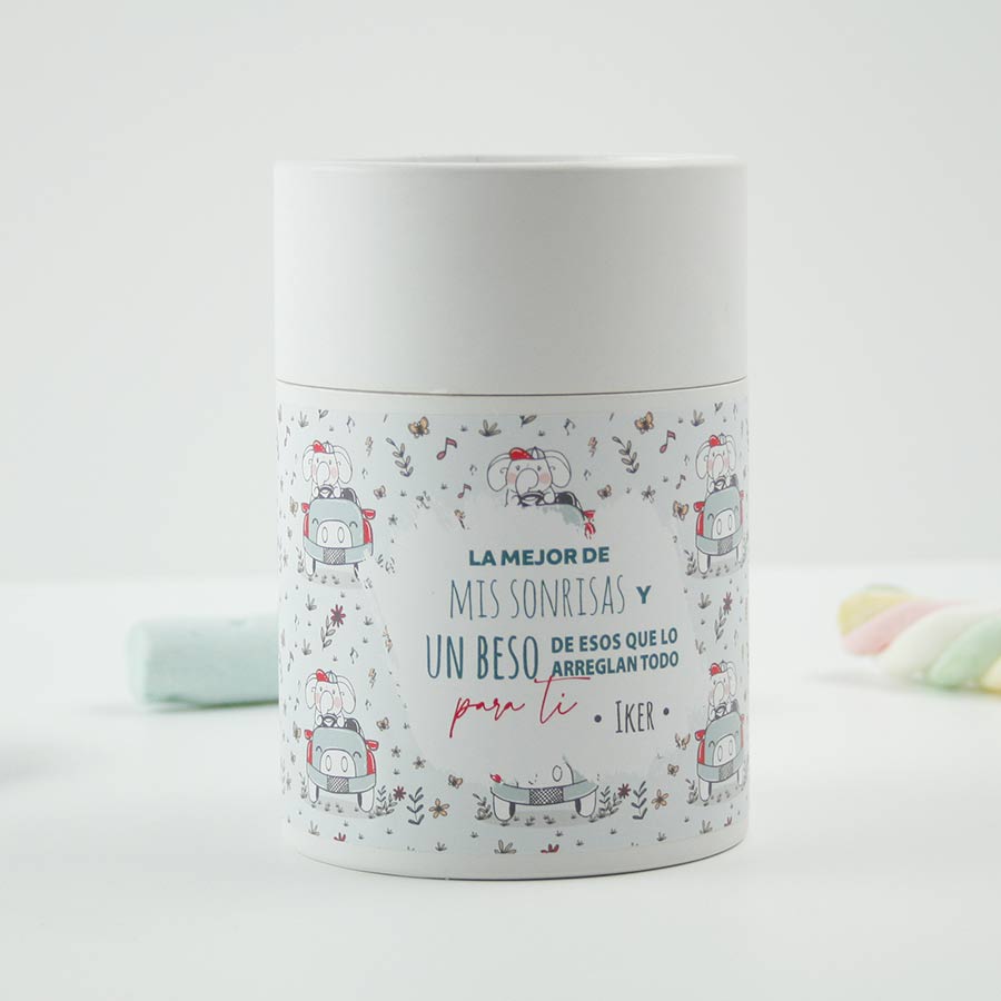Caja personalizada para guardar velas personalizadas recuerdo bautizo con diseño a medida