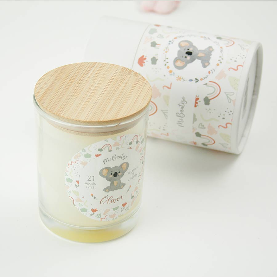 vela-personalizada-koala02 Regalos invitados bautizo