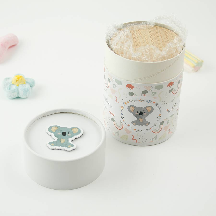 vela-personalizada-koala05 Regalos para invitados de bautizo: velas personalizadas