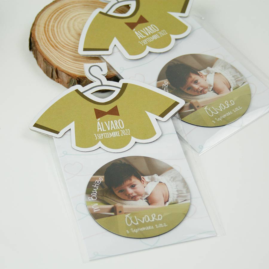 bautizo regalos para invitados originales imanes con foto