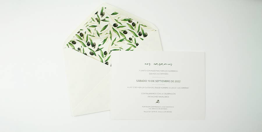 Personalizar invitaciones de boda