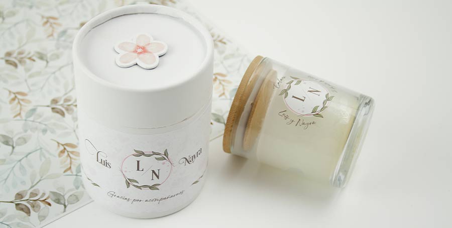 Velas personalizadas para bodas