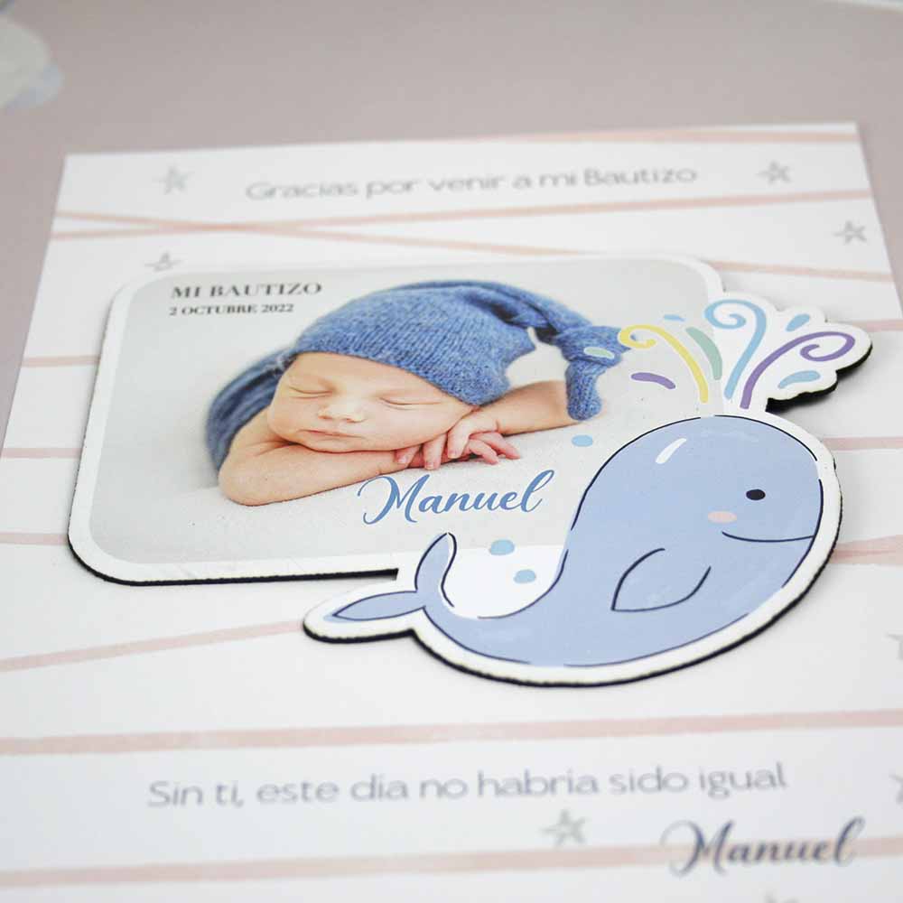 imanes recordatorio de bautizo personalizados con fotos