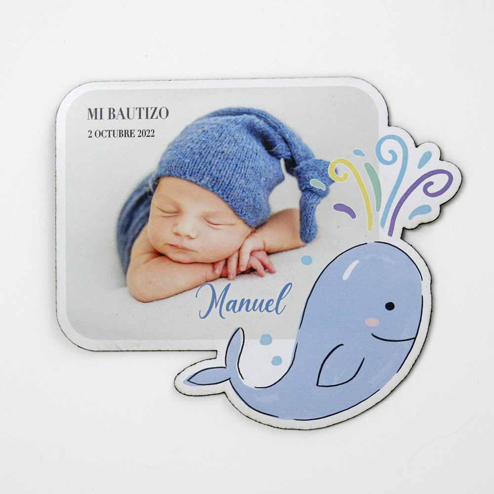 recuerdos especiales invitados a bautizo imanes personalizados