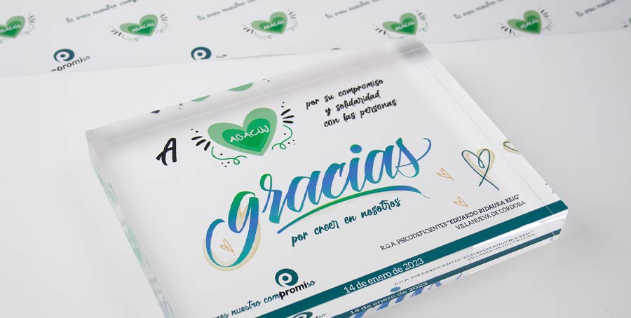 agradecimiento personalizado