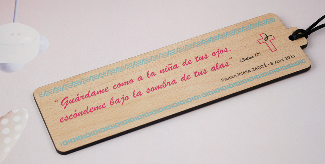 MARCAPAGINAS RECUERDOS BAUTIZO PERSONALIZADOS